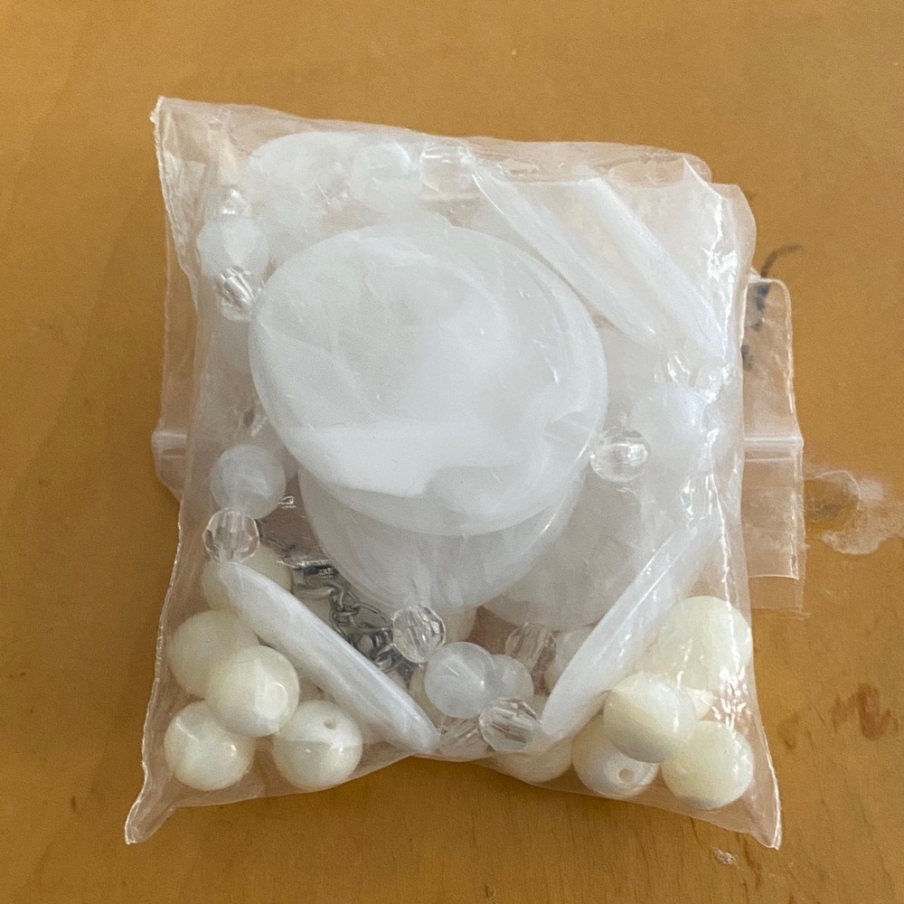 White Bead Craft Set